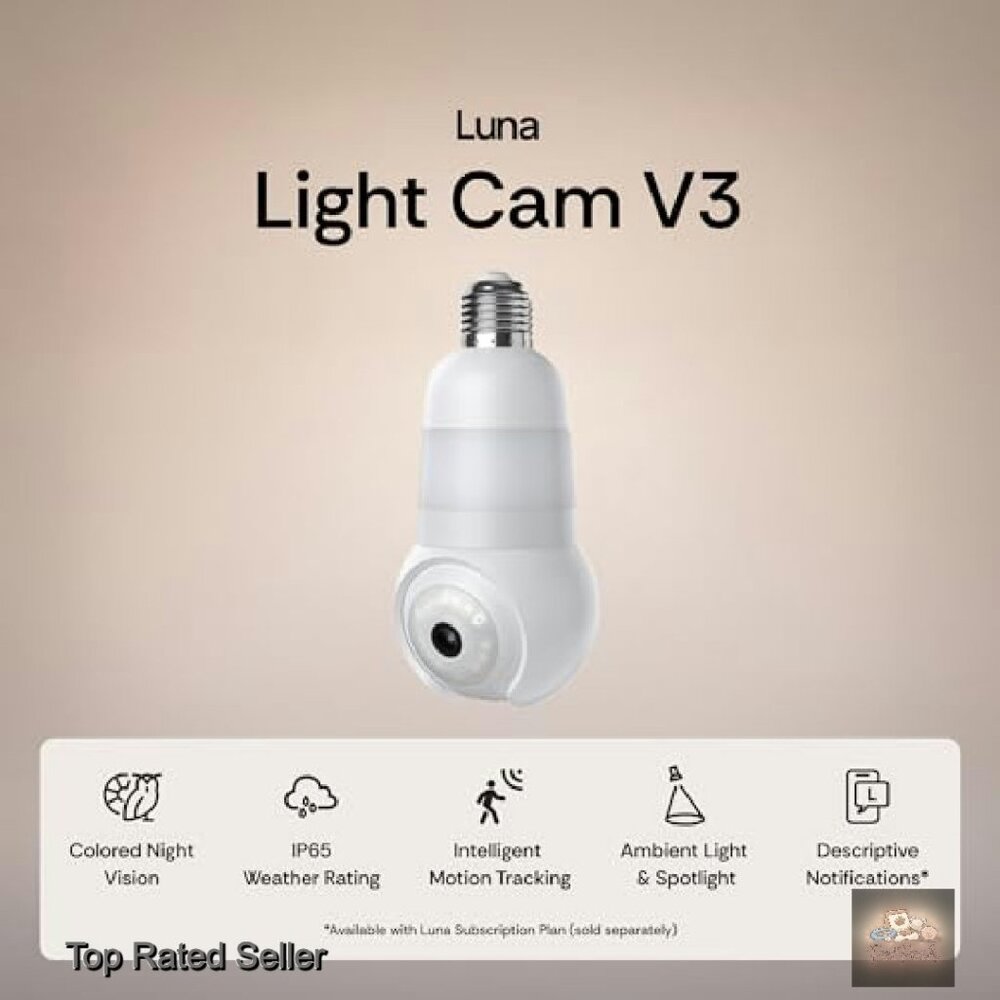 Light Bulb Security Camera Wireless Outdoor Indoo… - image 3